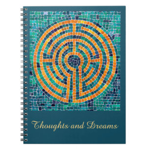 LABYRINTH II 6,5x8,75 Carnet spiral + texte