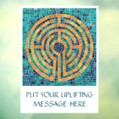 LABYRINTH II 8x11 Venster Cling +Text Raamsticker (Vel 3)