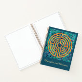 LABYRINTH II Carnet spiral 8,5 x 11 + texte (Intérieur)
