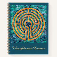 LABYRINTH II Carnet spiral 8,5 x 11 + texte