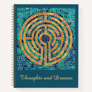 LABYRINTH II Carnet spiral 8,5 x 11 + texte