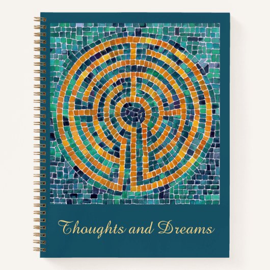 LABYRINTH II Carnet spiral 8,5 x 11 + texte (Devant)