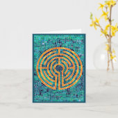 LABYRINTH II Carte de note / Vert (Fleur jaune)