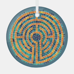 LABYRINTH II Glazen Cirkel Ornament