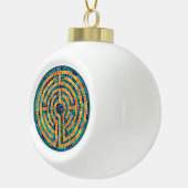 LABYRINTH II Keramische Bal Ornament (Rechts)