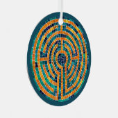 LABYRINTH II Metal Circle-Ornament Metalen Ornament (Voorkant Rechts)