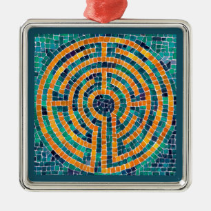 LABYRINTH II Premium vierkante ornament