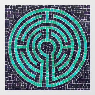 LABYRINTH III 12x12 Venster Cling Raamsticker