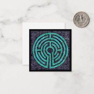 LABYRINTH III 2,5 pouces Carré carte plat / Noir