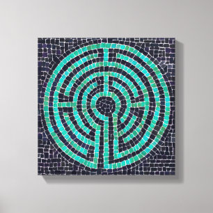 LABYRINTH III 30x30cm gespannen canvas (1,9cm diep Afdruk