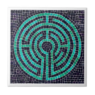 LABYRINTH III 4.25x4.25 Keramische Tegel - Wit Tegeltje