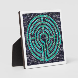 LABYRINTH III 5.25 Vierkante Plaque - Wit Fotoplaat