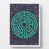 LABYRINTH III 5x7 Plaque met Ezel - Wit Fotoplaat (voorkant)