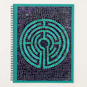 LABYRINTH III 8,5x11 Planificateur / Turquoise