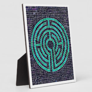LABYRINTH III 8x10 Plaque met Ezel - Wit Fotoplaat