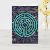 LABYRINTH III Carte de voeux (Fleur jaune)