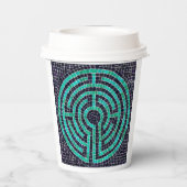 LABYRINTH III Gobelets en papier - Blanc (Verso)