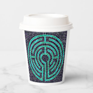 LABYRINTH III Gobelets en papier - Blanc