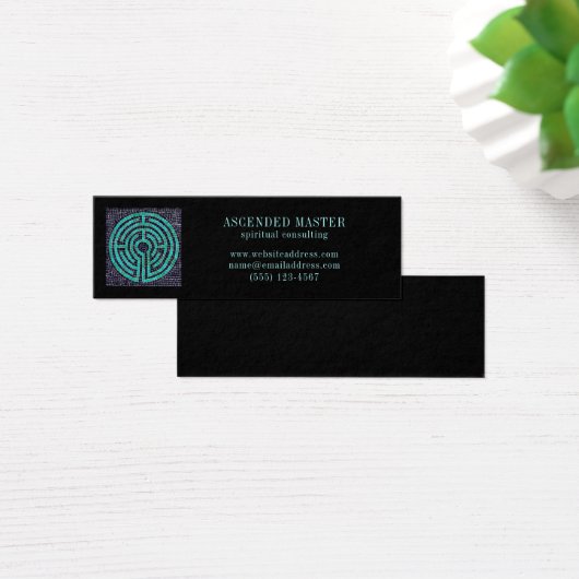 LABYRINTH III Mini Carte de visite - Noir (Bureau)