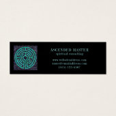 LABYRINTH III Mini Visitekaartje - Zwart (Voorkant)