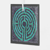 LABYRINTH III Ornement Carré en verre (Avant gauche)