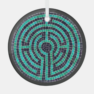 LABYRINTH III Ornement en cercle de verre