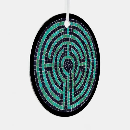 LABYRINTH III Ornement en cercle métallique (Avant droite)