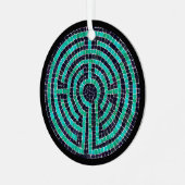 LABYRINTH III Ornement en cercle métallique (Avant gauche)