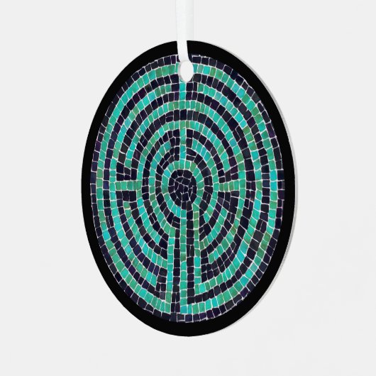 LABYRINTH III Ornement en cercle métallique (Avant gauche)