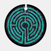 LABYRINTH III Ornement en cercle métallique (Recto)