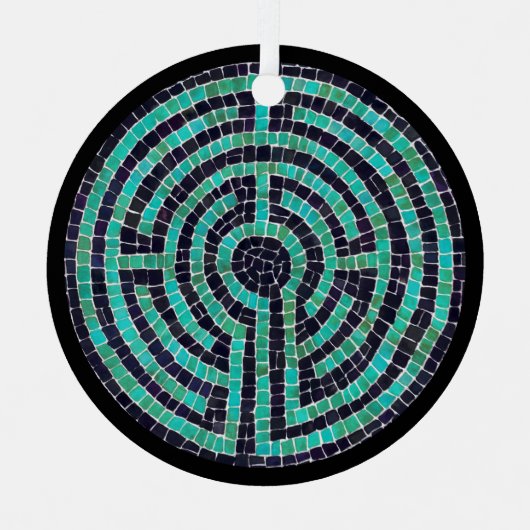 LABYRINTH III Ornement en cercle métallique (Recto)