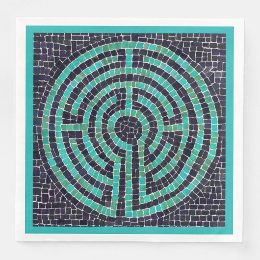 LABYRINTH III Serviette en papier standard pour dî (Devant)