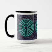 LABYRINTH III Tall Black Combo Mug (Gauche)