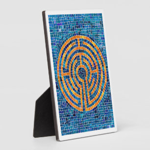 LABYRINTH IV 5x7 Plaque met Ezel - Wit Fotoplaat