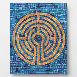 LABYRINTH IV 8x10 Plaquette met Ezel Fotoplaat