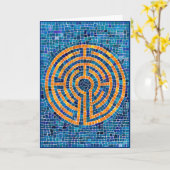 LABYRINTH IV Carte de voeux (Fleur jaune)
