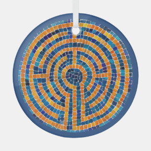 LABYRINTH IV Glazen Cirkel Ornament