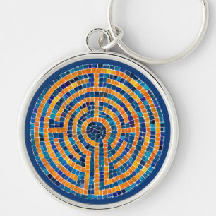 LABYRINTH IV Premium ronde Sleutelhanger