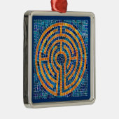LABYRINTH IV Premium Square Ornament (Rechts)