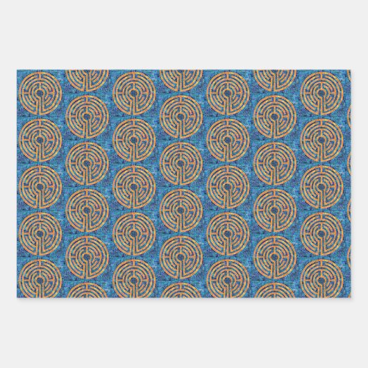 LABYRINTH IV Vlak Blad Verpakkend Document Inpakpapier Vel (Voorkant)