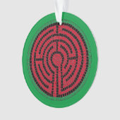 LABYRINTH IX Acrylcirkel-Ornament Ornament (voorkant)