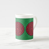 LABYRINTH IX Bone China Mug (Devant droit)