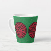 LABYRINTH IX Latte Mug (Angle gauche)