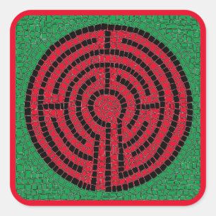 LABYRINTH IX Stickers grand Carré