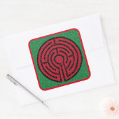 LABYRINTH IX Stickers grand Carré (Enveloppe)