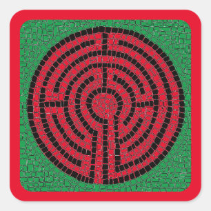 LABYRINTH IX Stickers petits Carrés
