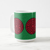 LABYRINTH IX Tall White Mug (Devant gauche)