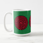LABYRINTH IX Tall White Mug (Gauche)