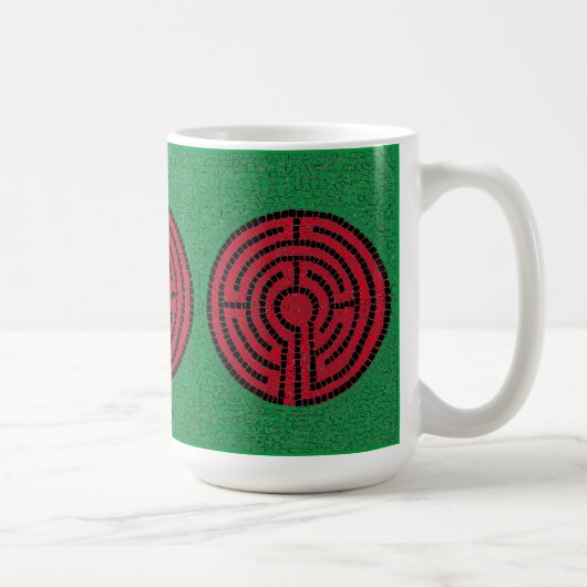 LABYRINTH IX Tall White Mug (Droite)