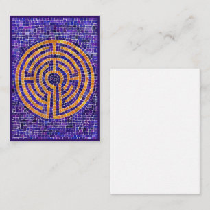 LABYRINTH MOSAIC 3.5x2.5 Carte à note plate
